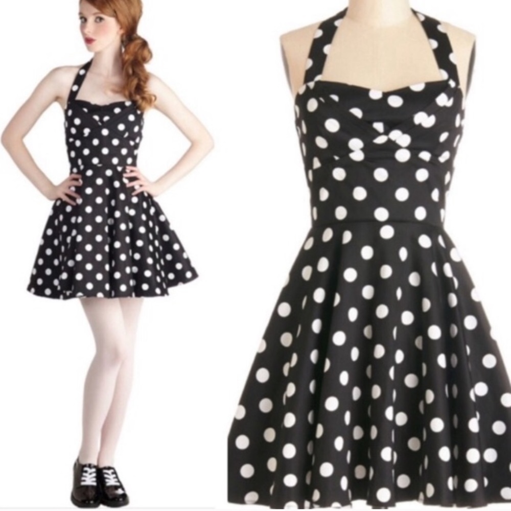 Modcloth Traveling Cupcake Truck Dress in Black